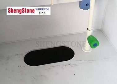 研究所のためのフェノール樹脂のワークトップの白い海洋の端